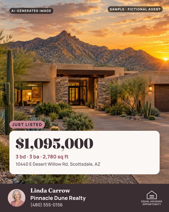 Sample luxury listing post